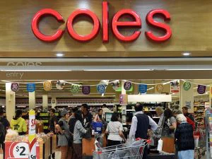Вивіска магазину Coles