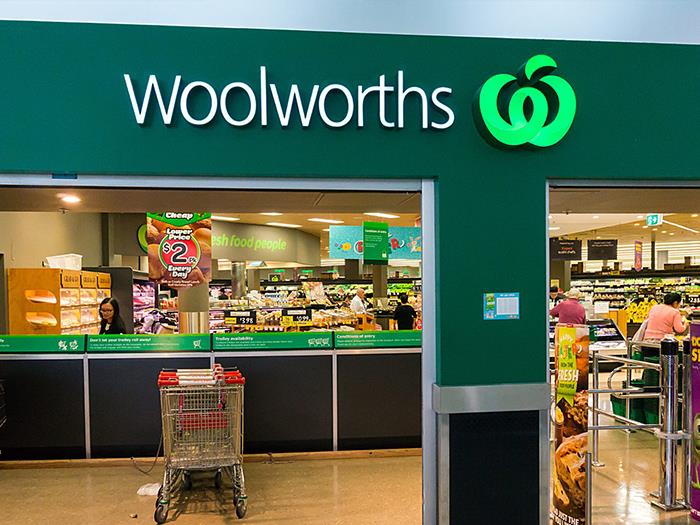 Роздрібна вивіска Woolworths Supermarket